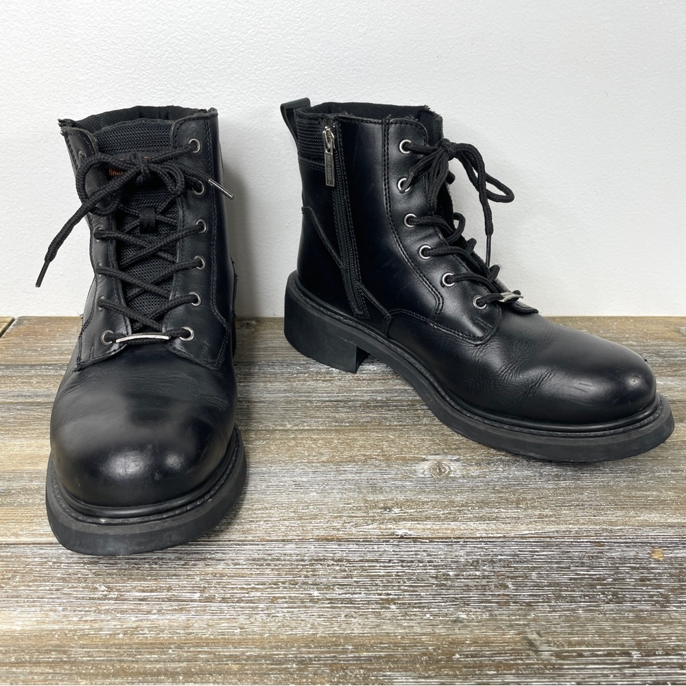 Harley Davidson Men’s Leather Lace Up Riding Boots Sz 11